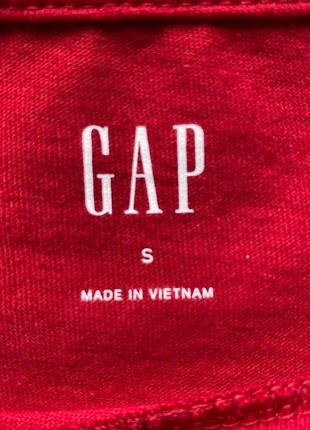 Мужская футболка gap logo t-shirt красная оригинал3 фото