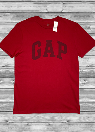 Мужская футболка gap logo t-shirt красная оригинал