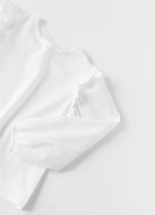 Мягкая блузка с воланами zara4 фото
