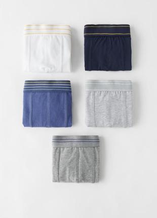 Kids/ набір із п'яти трусиків-боксерів зі смугами zara