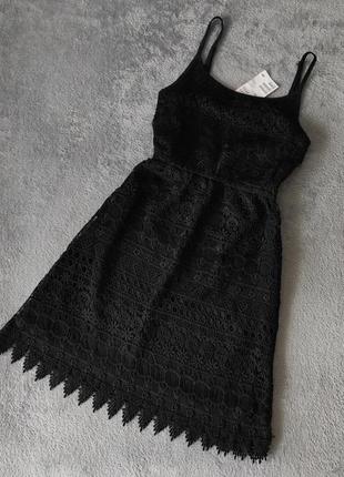 Платье кружевное черное новое, с биркой h&m