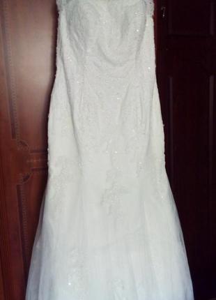 Свадебное платье с шлейфом, италия1 фото