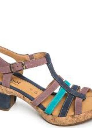 Женские кожаные сандалии босоножки gabor 37.5-38 р. (5.5)