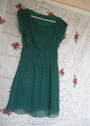Платье женское зеленого цвета р.8,лондон.2 фото