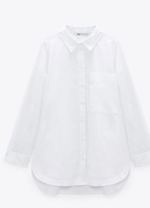Рубашка из поплина белая сорочка сукня платье белая рубашка