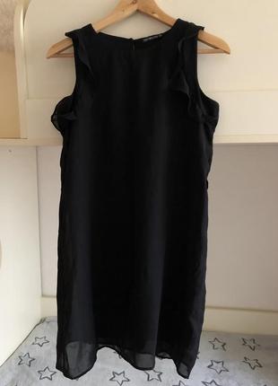 Короткое чёрное платье 🥰2 фото