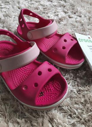 Босоніжки дитячі crocs Lodgepoint bayaband candy pink