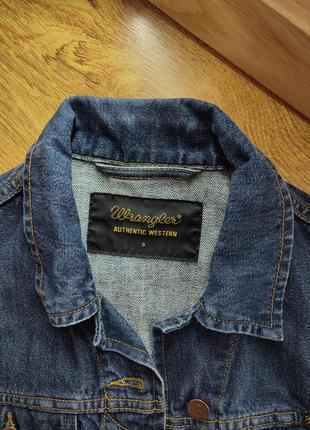 Джинсовка, джинсова куртка, джинсовий піджак wrangler authentic western2 фото