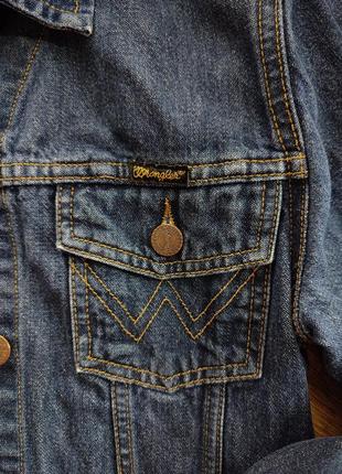 Джинсовка, джинсова куртка, джинсовий піджак wrangler authentic western3 фото