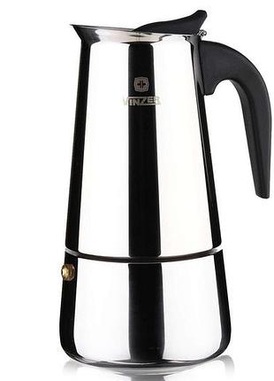 Кофеварка гейзерная vinzer moka inox induction 9 чашек 50 мл [89393]