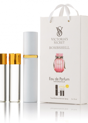 Міні-парфум з феромонами жіночий victoria's secret bombshell 3х15 мл