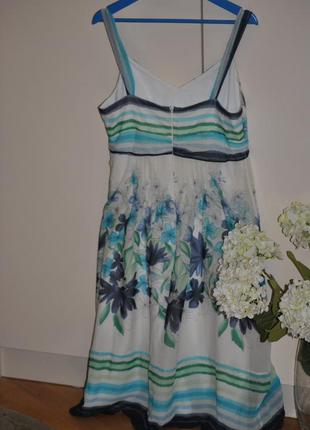 Летнее платье, сарафан, цветочный принт, размер м2 фото