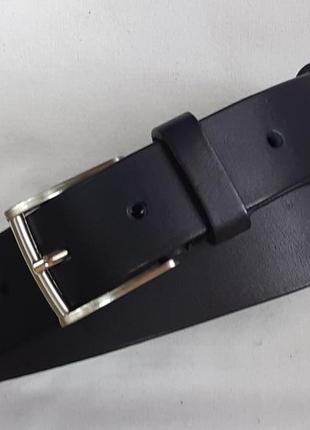 01.071.284-00 (114-3,4) великолепный кожаный брючный ремень тёмно-фиолетовый шириной 35 мм гладкий