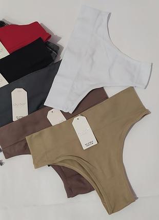 Базові трусики американки висока посадка з ефектом утяжки s/m, l/xl