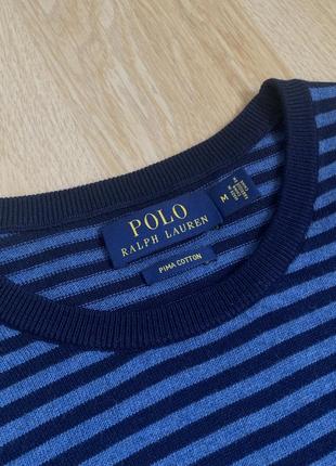 Polo ralph lauren pima cotton jumper джемпер в смужку4 фото