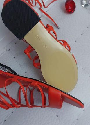 Calvin klein красные сандалии на шнуровке оригинал из сша9 фото