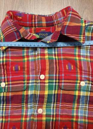 Рубашка мужская плотная котоновая polo ralph lauren размер м overshot8 фото