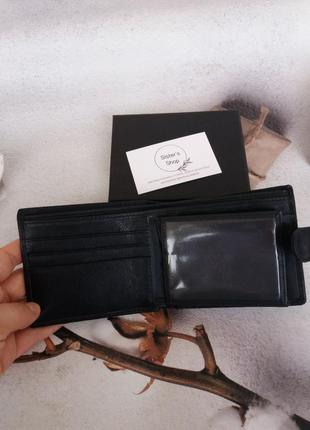 Мужской кожаный кошелек чоловічий шкіряний гаманець3 фото