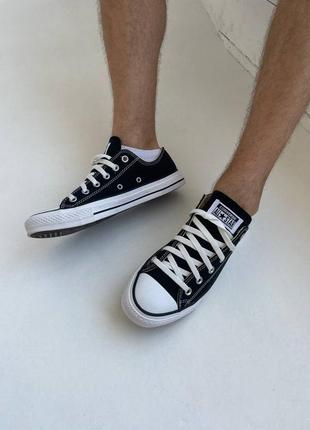 Кеди жіночі converse low black classic/кеды женские конверс классик