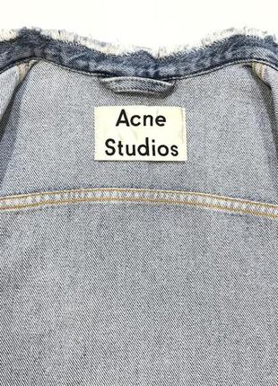 Джинсовая куртка  acne studios  top ind fray jacket  размер s/36 . оригинал.7 фото