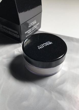 Прозора пудра для обличчя mac prep prime transparent finishing powder. 9г. оригінал. нова.📦є відправка новою поштою