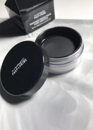 Прозора пудра для обличчя mac prep prime transparent finishing powder. 9г. оригінал. нова.📦є відправка новою поштою2 фото