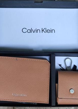 Кожаный кошелек портмоне calvin klein оригинал4 фото