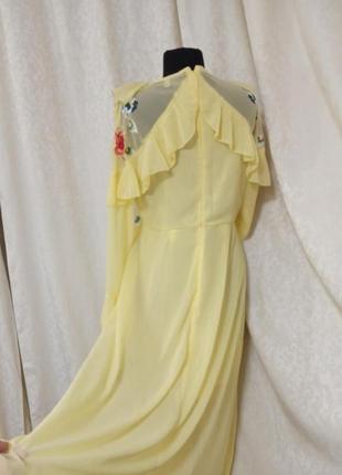 Сукня плаття жовте вишивка asos