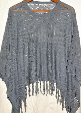 Пончо накидка р. 58-60-62