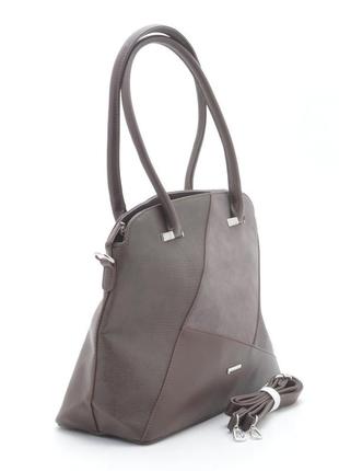 Женская сумка david jones 5631-2 коричневая1 фото