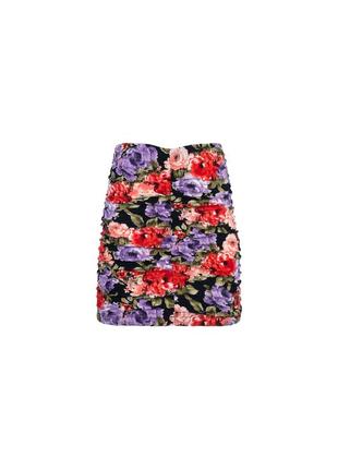 Міні-спідниця з квітковим принтом quzu 21y41113-001