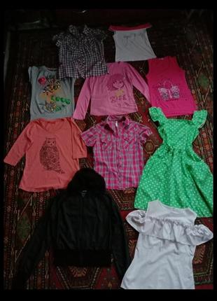 Пакет вещей девушке подростку рубашки.кофты.майки хс-с 14-16л