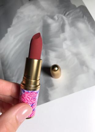 Матова помада mac powder kiss lipstick відтінок pure luck. оригінал. нова.📦є відправка новою поштою