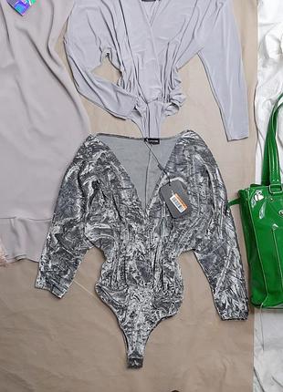 Боди one size с рукавами летучая мышь/ боді