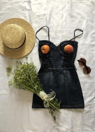 Супер сексі джинсова сукня stradivarius