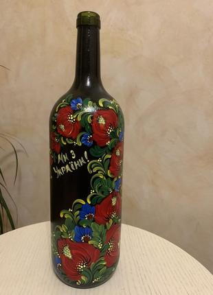 Декоративна пляшка "ми з україни"1 фото