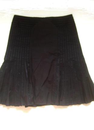 Шикарная юбка ted baked, складки плисе и атласная отстрочка1 фото