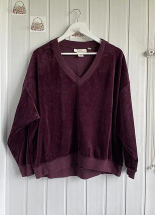 Пуловер. глубокий цвет бордо h&m1 фото