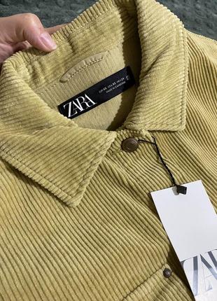 Zara стильна вельветова сорочка6 фото