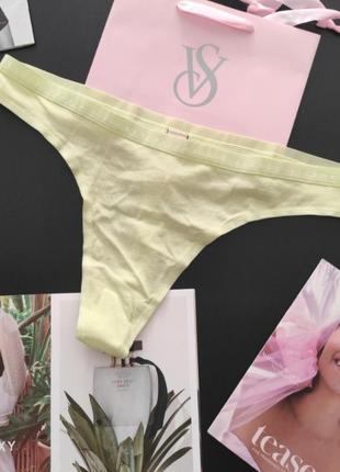 Хлопковые трусики стринги тонги ххл victoria's secret виктория сикрет вікторія сікрет оригинал2 фото