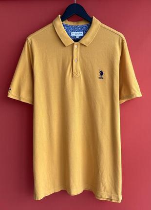 Us. polo assn. оригинал мужская футболка поло размер xxl 2xl 3xl б у