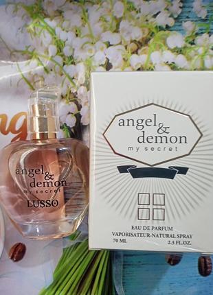 Lusso " angel and demon my secret", парфюмированная вода. женская .70 мл