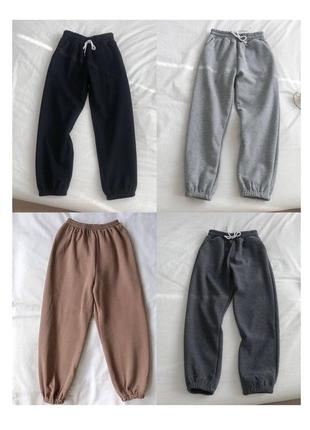 Утеплённые спортивные штаны ✨ жіночі джогери на флісі1 фото
