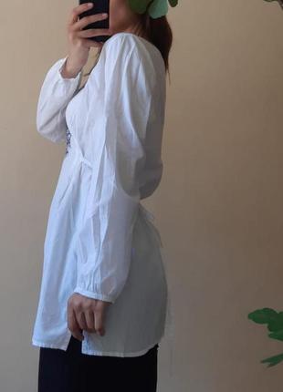 Удлиненная блузка с вышивкой в стиле бохо2 фото
