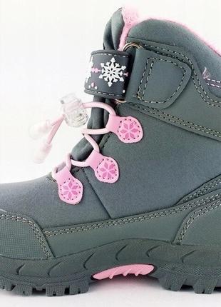 Якісні термо черевики для дівчинки american club-польща5 фото