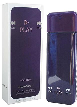 Парфуми жіночі euro star play blue edp 80 мл.