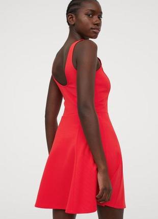 Новый красный сарафан h&m размер s zara платье2 фото
