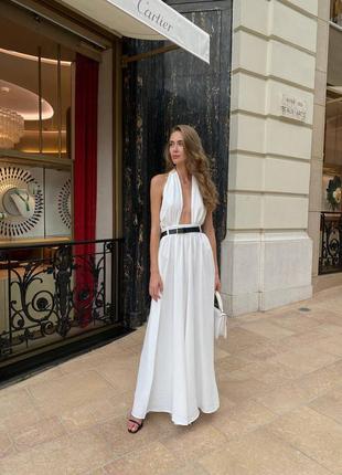 Комбинезон с поясом арт. 188, белый