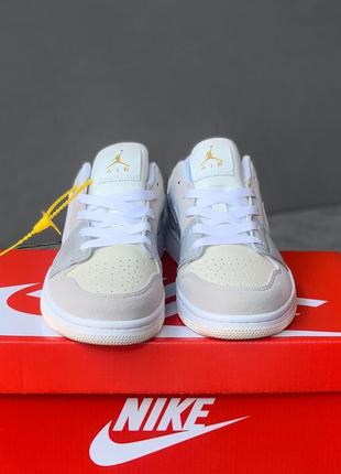 🔥кроссовки женские nike jordan 1 white3 фото