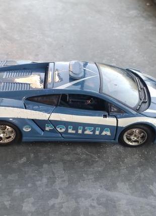 Металічна автомодель 1:24 lamborghini gallardo машинка автоконструктор burago3 фото